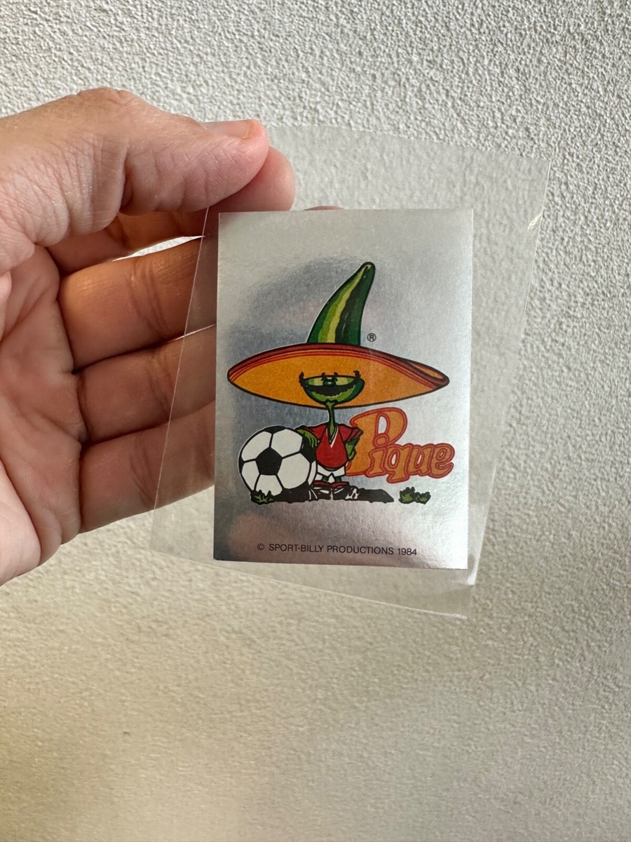 【価格交渉喜んで】【超レア】86' メキシコ FIFA　オフィシャル・ステッカー 1986 Panini World Cup Mexico 86 Mascot Pique Poster Silver Shiny