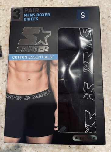 Tariff FREE! Starter Mens Boxer Briefs size small Six Pair New In Box. 6 Pair