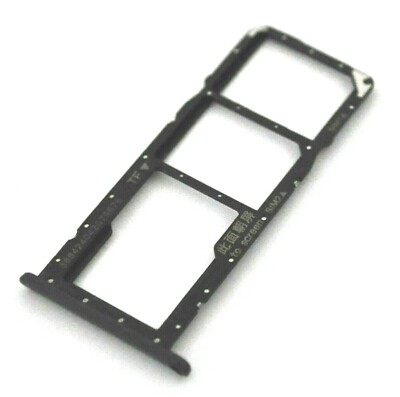OEM HUAWEI Y7 2019 DUB-LX1 REPLACEMENT BLACK MICRO SD SIM CARD HOLDER TRAY