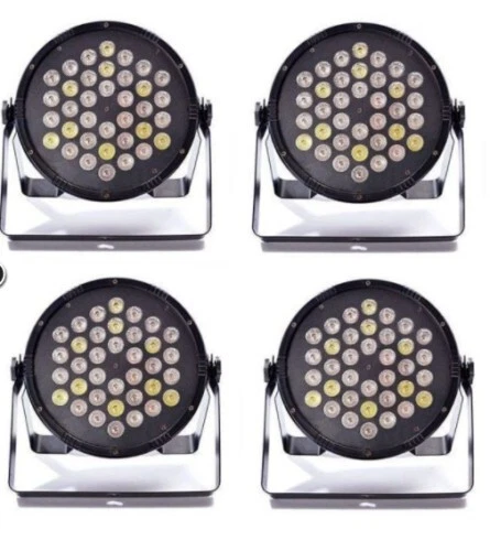 SISTEMA DE LUCES PSICODÉLICAS EFECTO LUZ DISCOTECA DJ FIESTA DMX 4 PAR A 36 LED