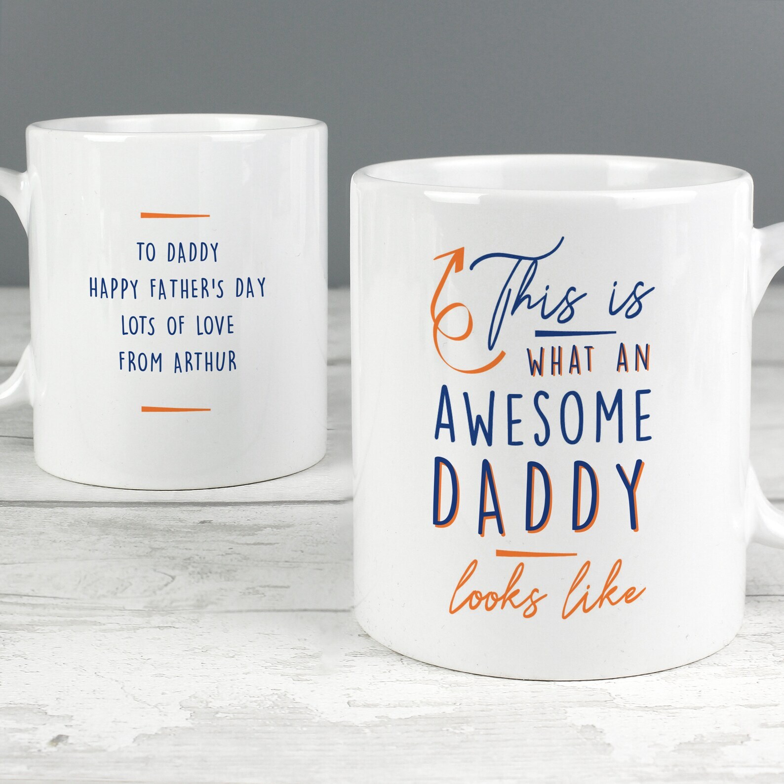 Personalised This Is What Awesome Looks Like Mug Happy Father's Day 1st Father's