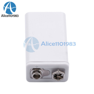 Kit Batteria Ricaricabile Li-ion 9V 850mAh E Caricabatterie Per Sistema Di Allarme Multimetro Rilevatore Di Fumo Microfono Controller - Foto 4