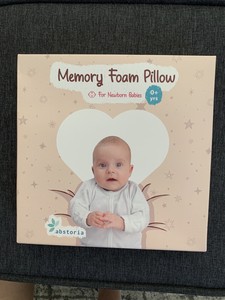 Almohada De Bebe Recien Nacido Cojin De Espuma De Memoria Para Prevenir El Sindrome De Cabeza Plana Y H Ebay