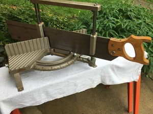 Details About Vintage Hempe Sears Miter Box Craftsman Back Saw Collectible Ww Tools