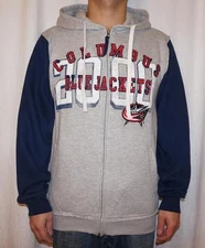 NWT Columbus Blue Jackets G-III Sports by Carl Banks Men's Full Zip Sweatshirt