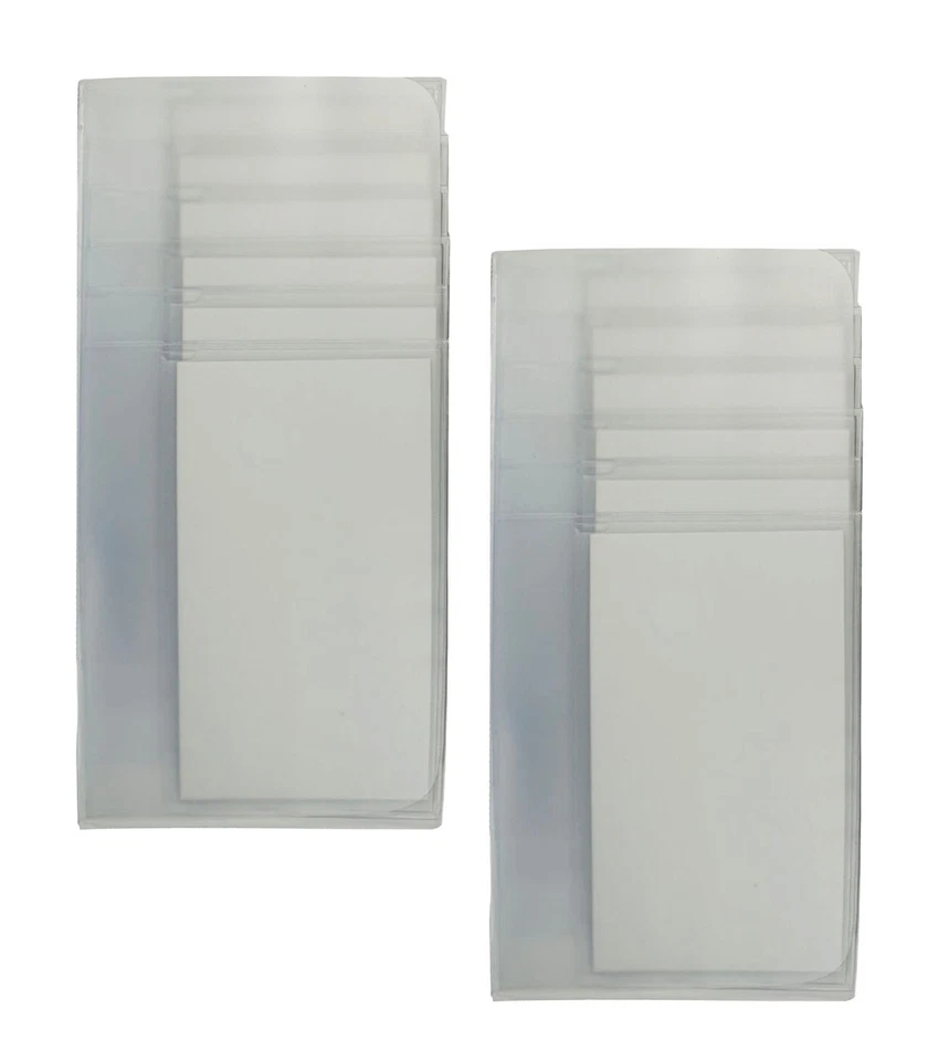 2 Прозрачные рукава пластиковый 5 страниц вставки длинный кредитной карты держатель чековой книжки карты - Изображение 3 из 4