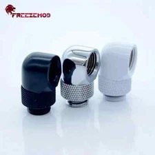 FREEZEMOD 2/5pcs 360 Degree Rotary Elbow Adapter 90 Degree Right Angle Fittings