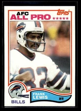 1982 Topps #30 Frank Lewis "Set Break" Mint AFC All Pro Buffalo Bills