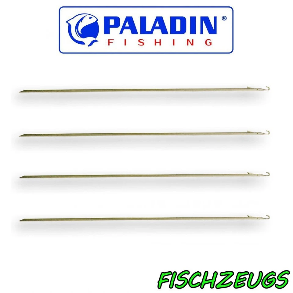 Paladin 4x Edelstahl Ködernadel DeLuxe Klappöse Boilienadel Wurmnadel Köderfisch