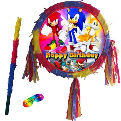 Pinata set theme Birthday party Pinata kids sonic hedgehog tails eggman shadow u