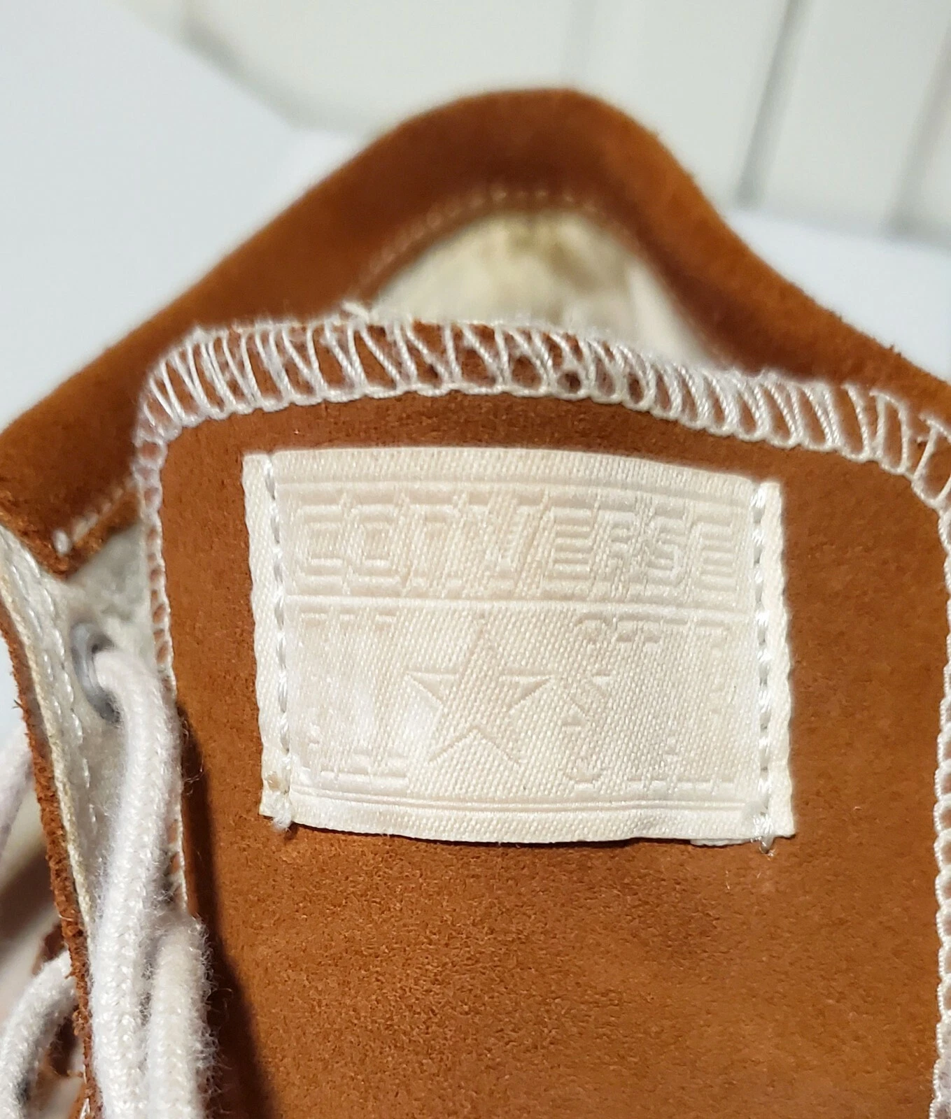 Scarpe alte Converse Festival Chuck Taylor mocassino scamosciato marrone taglia 6 boho