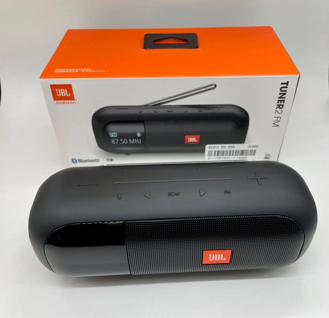 JBL Tuner 2 FM Bluetooth Speaker Portable Waterproof Radio Wide Black  Handlebars