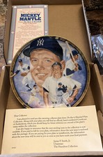 MICKEY MANTLE 1992 Collector’s Plate Brand New Numbered with Papers.  Pristine