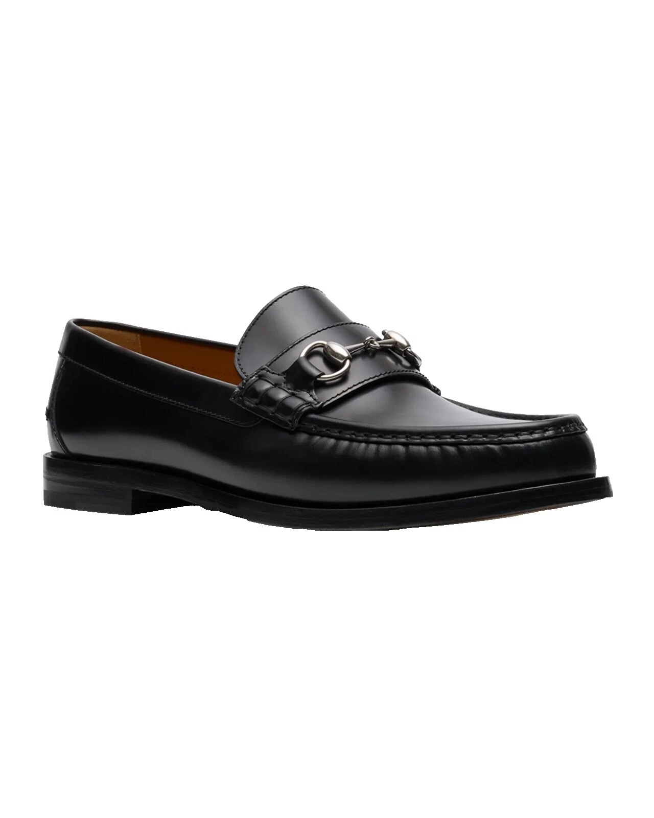 Gucci Leather Upper Black Dress Shoes for Men
