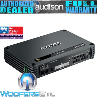 AUDISON AFM12.14BIT 12-CHANNEL 12 X 90W RMS CAR AMPLIFIER 14-CHANNEL DSP AMP NEW