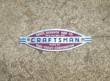 Craftsman King Seeley 103 113 8" Table Saw Power Tool Logo Badge Emblem Plate