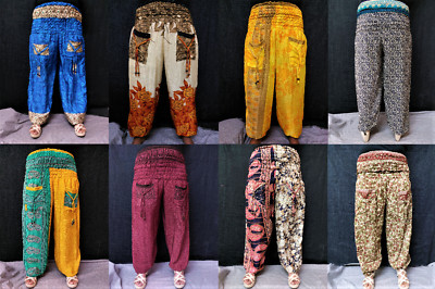 Hippie Gypsy chic Pants Trousers Girls Harem Women Pants Garden Plazzo Alladdin