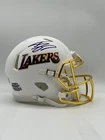 Shaquille O'Neal Autographed Flat White Lakers Mini Helmet (Beckett)