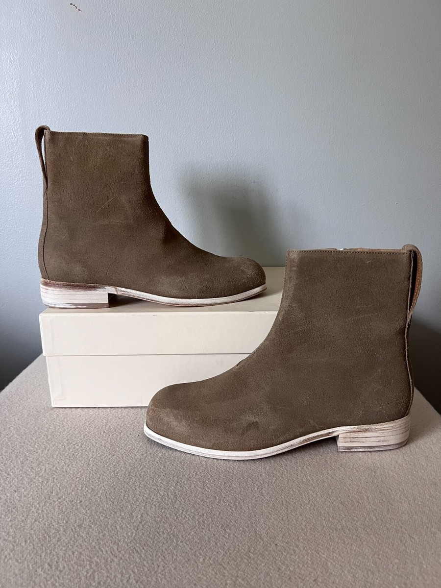 Our Legacy Michaelis Boots - Size 42 - Waxy Champagne Suede - NEW