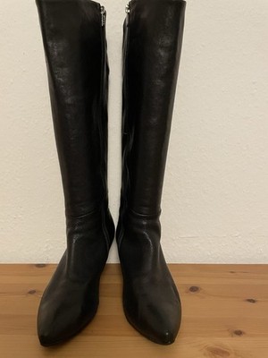 Damen Stiefel Schwarz Größe 41 5 Regent Leder Wie Neu