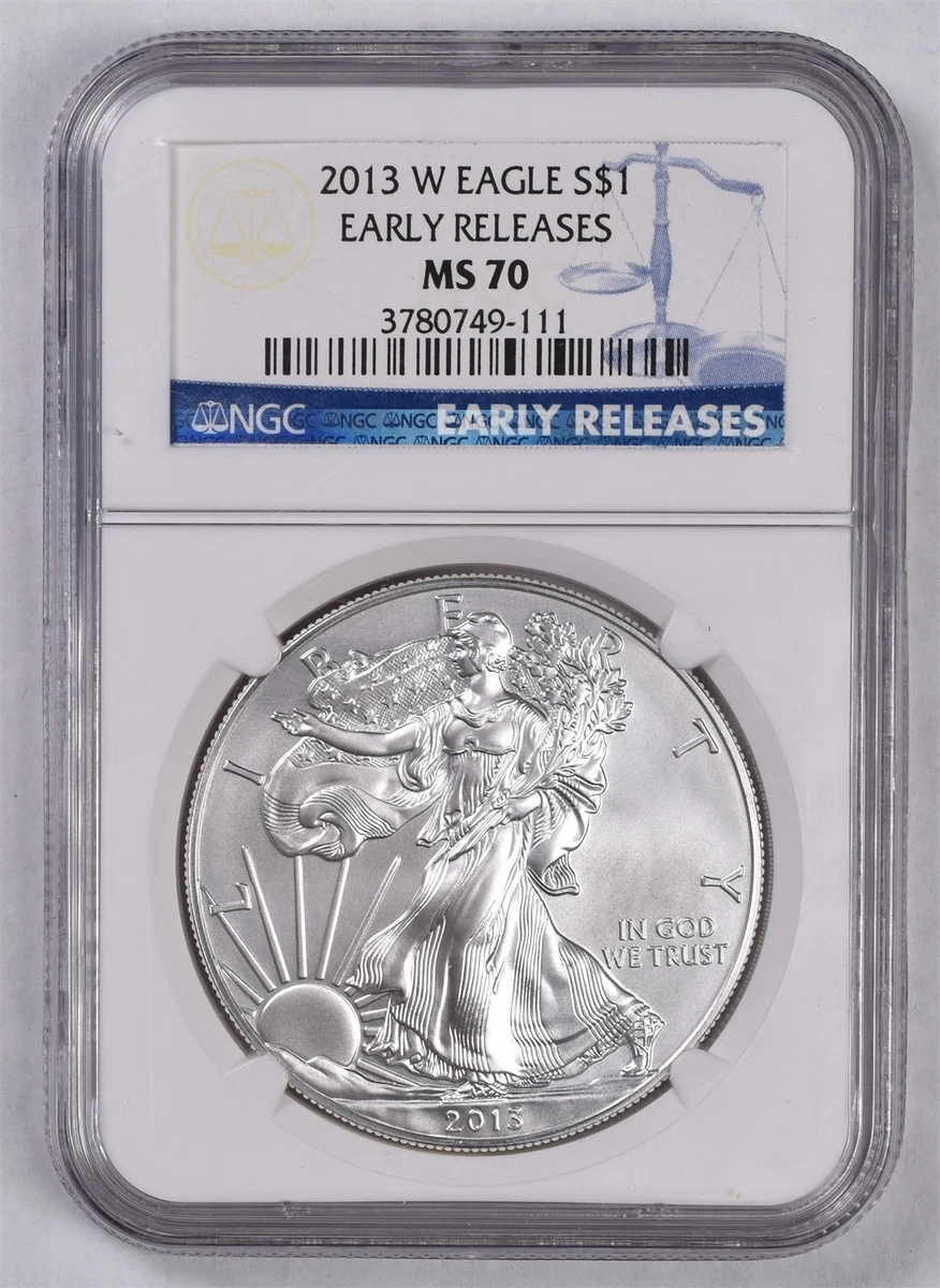 American Eagle MS 70 Graded 2013 Silver Bullion Coins for sale | eBay