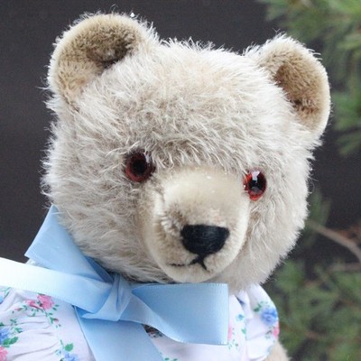 Antiker Teddy Bär mit Stimme & Steiff  Teddy m Wiege Antique Teddy Bear w Steiff