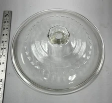 Vintage Griswold 12" Glass Dutch Oven / Skillet  Dome Lid with Octagon Knob LOOK