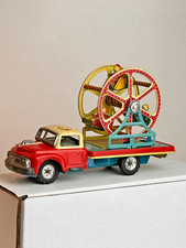 Made in Japan 1957 Tin Friction TN Brand, Mars, Stars, Earth Ferris Wheel Truck