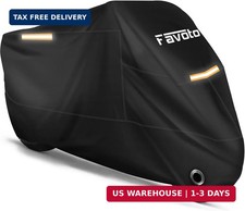 Favoto Motorcycle Cover Waterproof Outdoor All Season Weather Sun Rain Protectio