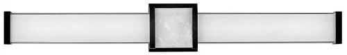 Hinkley Pietra 30 3/4" Black with White Glass LED Vanity Bath Light - Picture 1 of 7