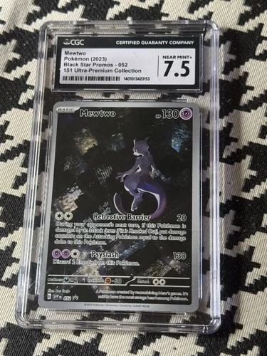 Mewtwo SVP052 (2023) Black Star Promo 151 Ultra Premium Collection CGC 7.5 NM+