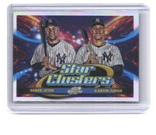 Derek Jeter / Aaron Judge 2025 Topps Chrome Cosmic Dual Star Clusters