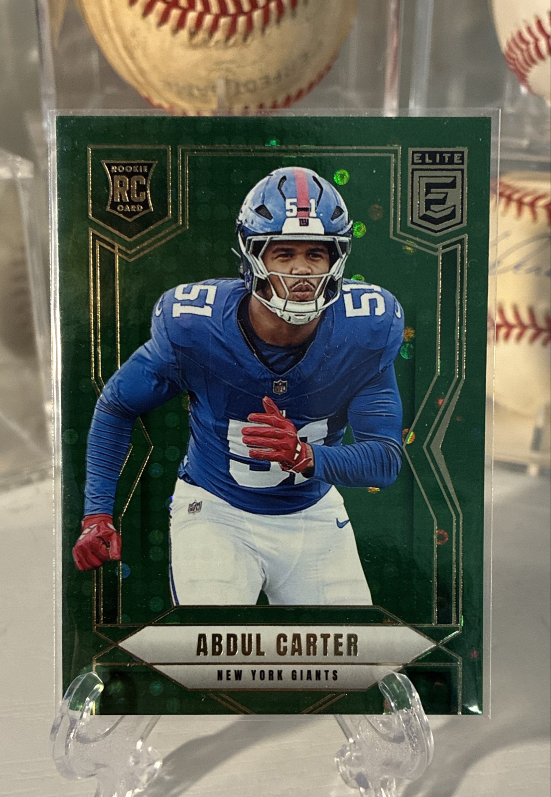 2025 Panini Donruss Elite - Rookies Abdul Carter #111 Green Disco (RC)