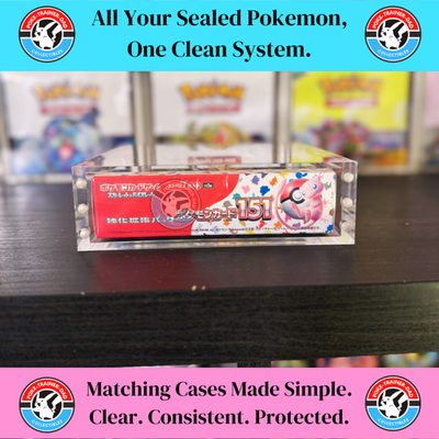 Pokemon Japanese Booster Box Acrylic Case Magnetic 151 Team Rocket