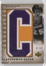 2006-07 Chronology Legends Letterman Gold 7/10 Gail Goodrich Patch Auto HOF 05bt