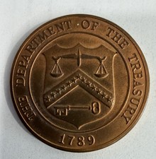 Vintage United States Mint Denver Colorado Treasury Bronze Medal Token 1789