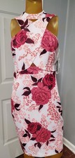 Guess Women's Dress Floral Cutout Scuba Size 8