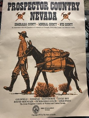 1973 Prospector Country Nevada State Of Nevada Booklet - Mining/Gold Prospecting