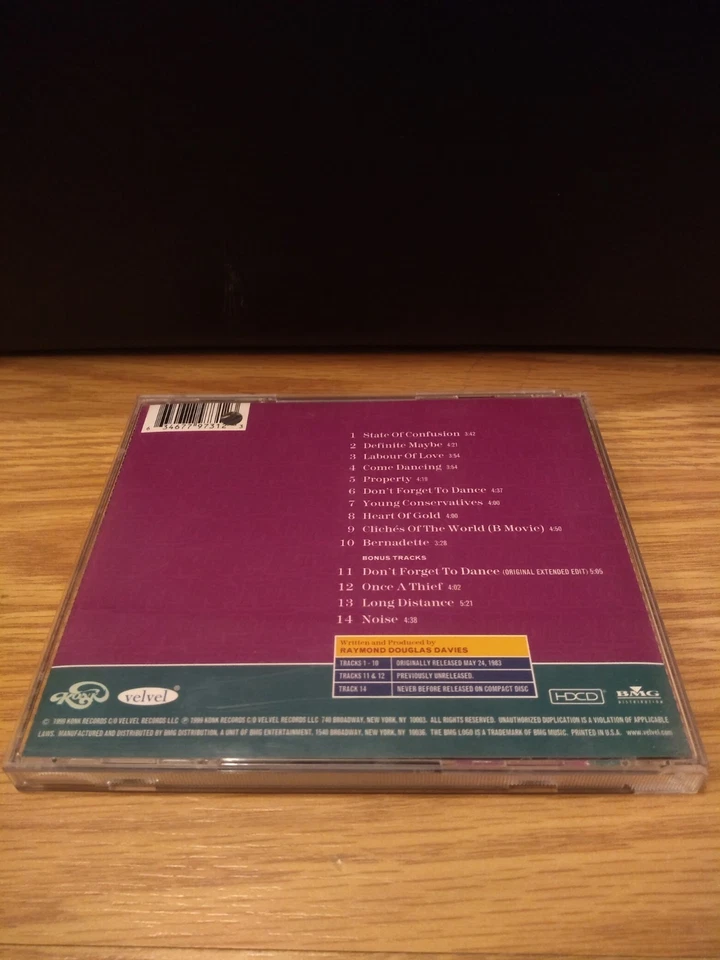 The Kinks HDCD State Of Confusion + Bonus Tracks 1983 Remastered Ray Davies CD - Image 3 of 4