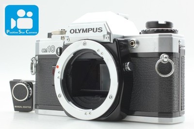   w/ Manual Adapter  MINT Olympus OM10 OM-10 Film Camera Body From JAPAN