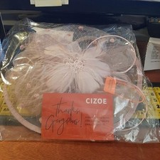 NEW Cizoe Women Fascinators Hair Clip Peach for Girl Party