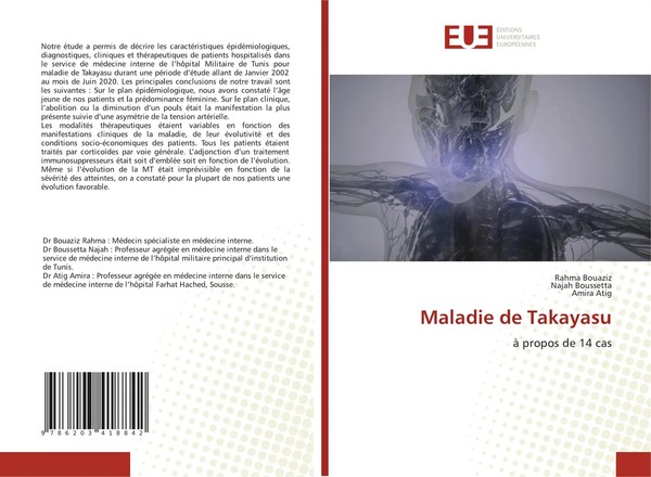 Maladie De Takayasu à Propos De 14 Cas Rahma Bouaziz (U. A.) Taschenbuch 2021-image