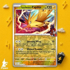 Carta Pokemon TCG Team Rocket's Zapdos 70/182 Rivali Destinati Rara