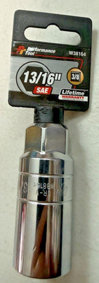Performance Tool 13/16'' SAE 3/8 Drive Spark Plug Socket Brand New 5 Available
