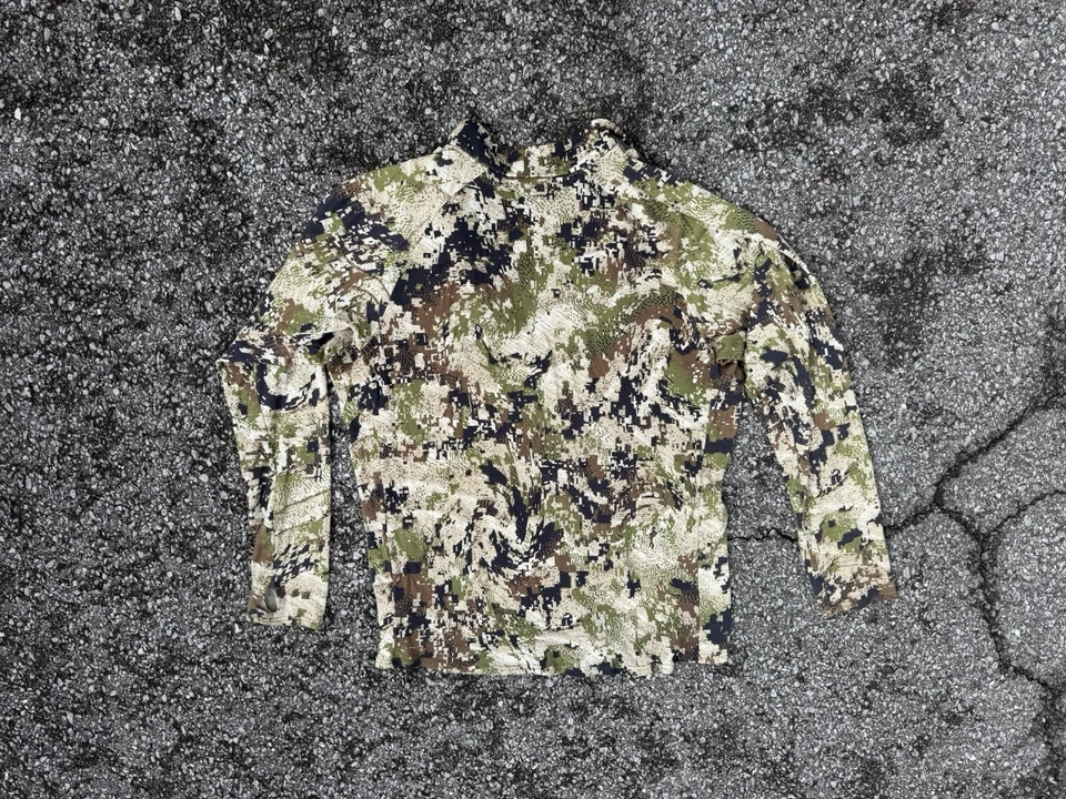 Sitka Merino 330 1/4 Zip Pullover Men's XL Long Sleeve Subalpine FREE SHIPPING - Image 2 of 4