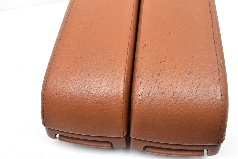 Infiniti FX45 2003-2005 consola central cuero marrón reposabrazos tapa de almacenamiento OEM Foto 2 de 4