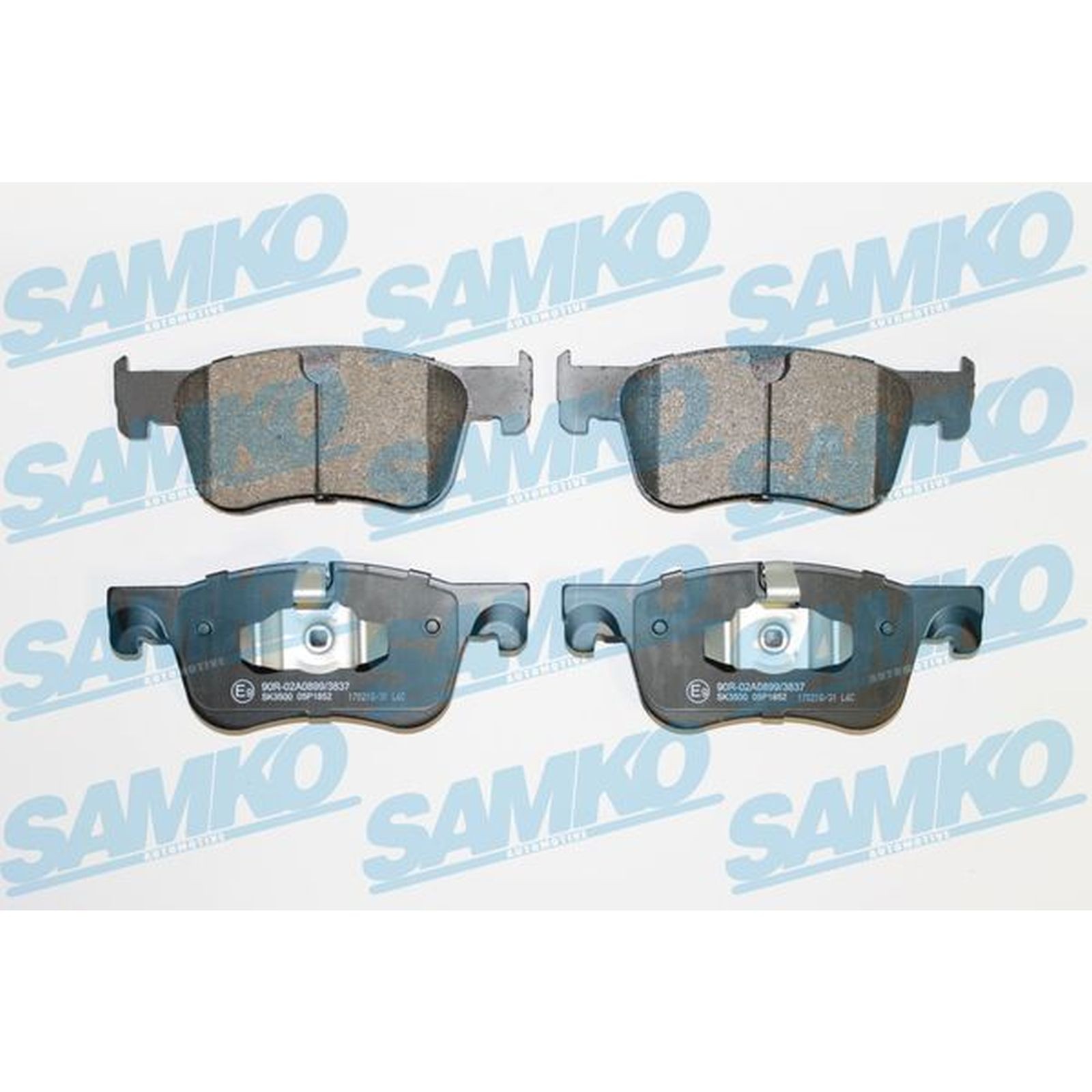 1x ORIGINAL® SAMKO 5SP1852 Bremsbelagsatz, Scheibenbremse Vorne für Opel COMBO