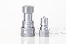1/4" Quick Disconnect Set Stainless Steel M/F Coupler