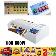 13" Laminating Machine A3 A4 Thermal Laminator Machine 4 Roller Hot Cold Film