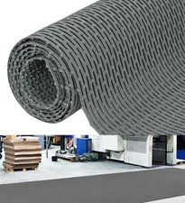 118" X 35" Drainage Floor Mat Non-Slip Commercial Swimming Pool Mat PVC Cutta...